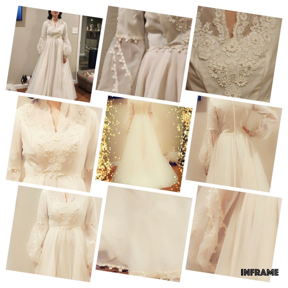 Gorgeous handmade vintage wedding dress